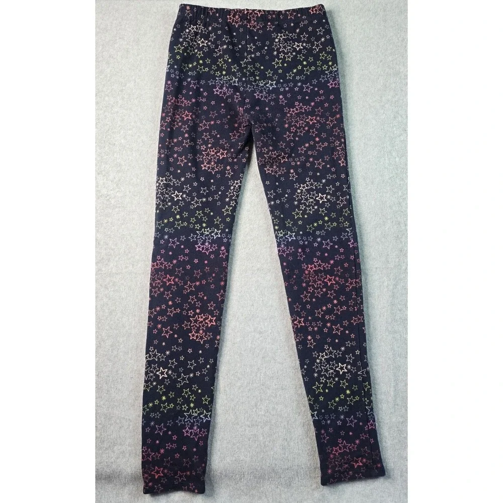 Gap Kids‎ 2PC Outfit Set XL 12 Pink Sequin Shirt Navy Rainbow Star Leggings